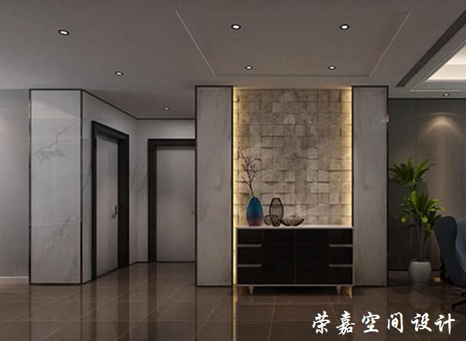 上海裝修案例三室現(xiàn)代 深沉之境