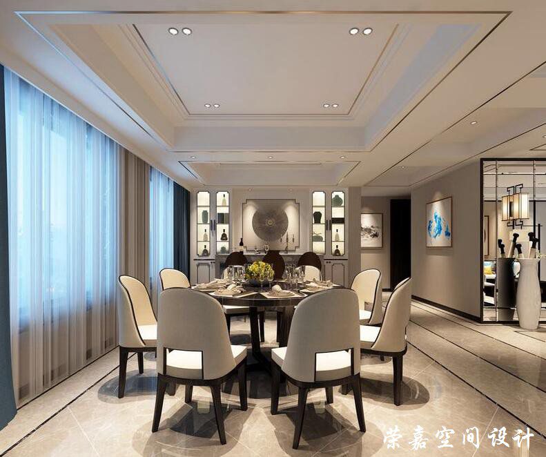 上海裝修案例現(xiàn)代公寓 中式新意